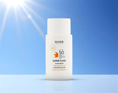 Cонцезахисний супер флюїд SPF 50 для всіх типів шкіри Babe Laboratorios купити за найкращою