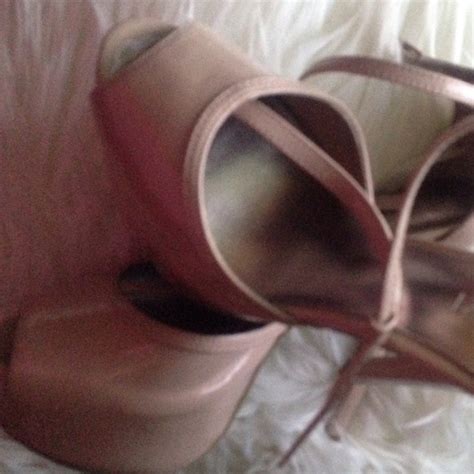 Forever Shoes Tstrap Forever Peep Toe Nude Heels Poshmark
