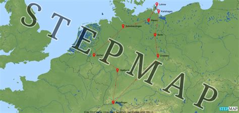 Stepmap Deutschland Reise Landkarte F R Europa