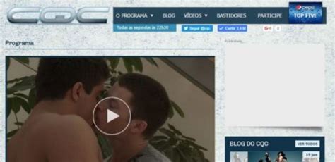 Vídeo de pornografia gay em site do CQC circula nas redes sociais LF News