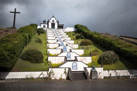 Chapel White Church Azores Sao Miguel Portugal Stock Photo Image Of