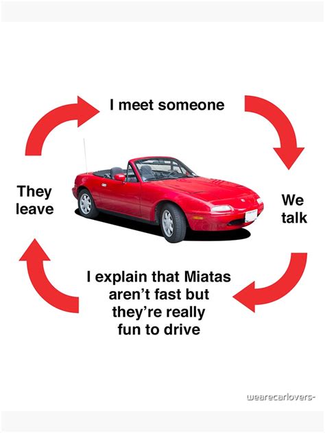 "Mazda Miata meme" Sticker for Sale by wearecarlovers- | Redbubble