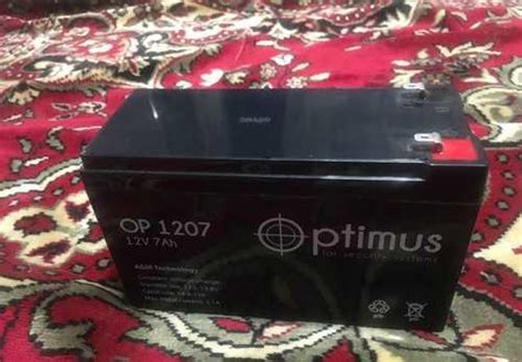 Аккумулятор Optimus 12v 7 a/h (12 вольт 7а/ч) | Festima.Ru – частные ...