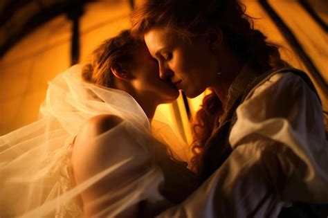 Premium Photo Romantic Photo Of Lesbian Wedding At Sunset