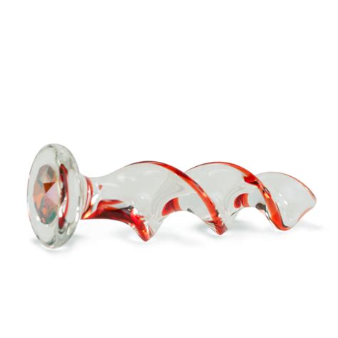 Crystal Twist Colored Glass Dildo