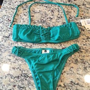 Roxy Swim Nwt Roxy Bandeau Bikini Poshmark