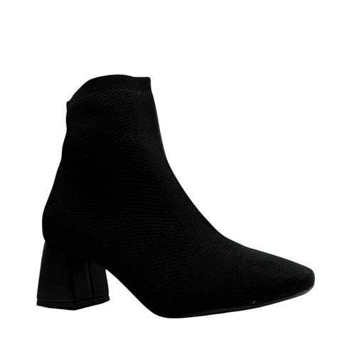 Bota Meia Cano Curto - Bota Meia Cano Curto Confortável Bebecê Feminino T4414-226
