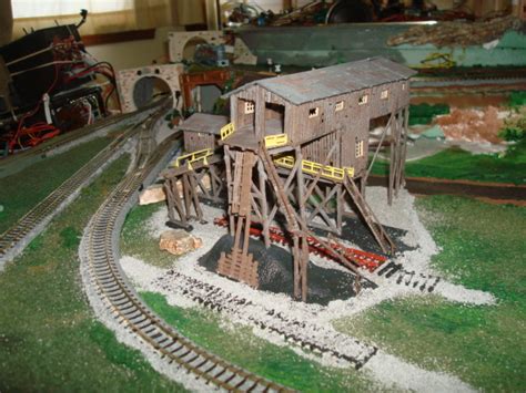 Faller Old Coal Mine Painted Kit N Scale Model Railroad Building 222205