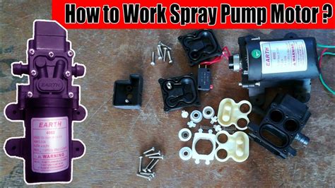 How To Work Spray Pump Motor Youtube