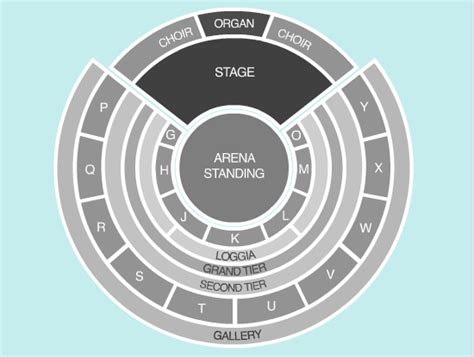 Standing Seating Plan - Royal Albert Hall