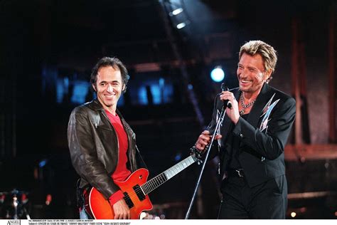 Photo Jean Jacques Goldman Et Johnny Hallyday Concert Au Stade De