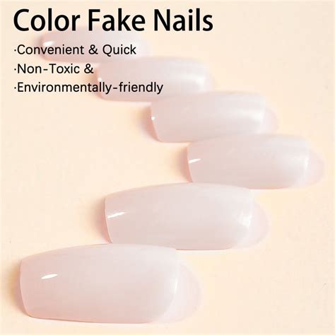 Set Unghii False Tip Press On Abs Dimensiuni Nude Emag Ro