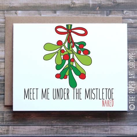 Naked Christmas Card Etsy