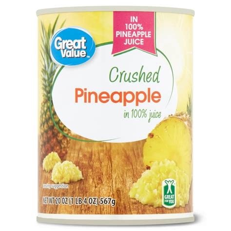 Great Value Canned Crushed Pineapple 20 Oz