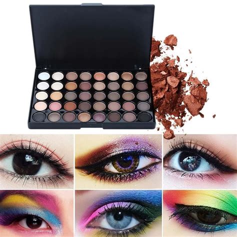 Paleta De Sombras Cores Foscas Nude Glitter Maquiagem Para Olhos Paletas De Sombras Para