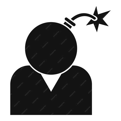 Premium Vector | Stress bomb icon simple illustration of stress bomb