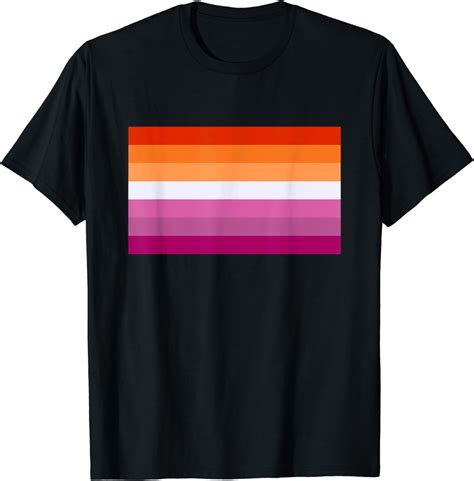 Lesbian Pride Flag Sunset WLW Women LGBTQ T Shirt Walmart