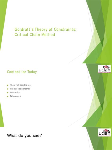 Wk12 - Goldratt's Theory of Constraints | PDF | Business | Systems Science