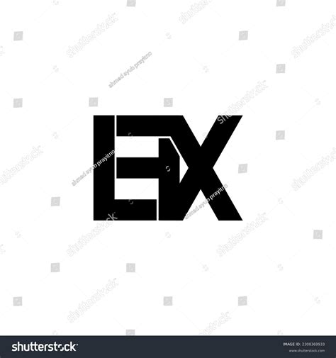 Lfx Typography Letter Monogram Logo Design Royalty Free Stock Vector