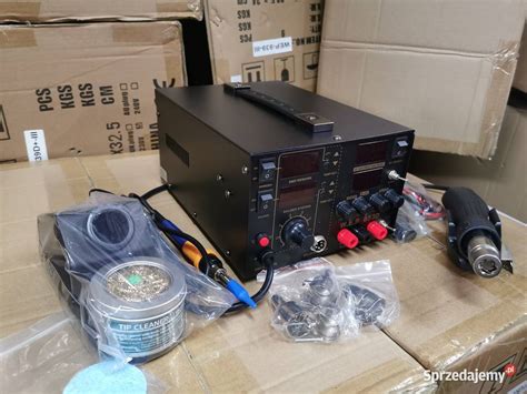 Stacja lutownicza WEP 853D5A zasilacz 30V 5A grotówka 75W Katowice ...