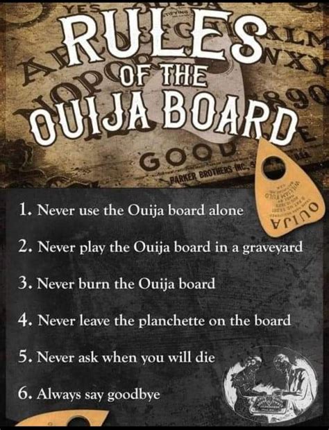 ouija board rules  instructions  paranormal investigation