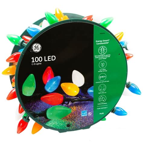 Ge Energy Smart 100 Count 66 Ft Constant Warm White Multicolor C9 Led