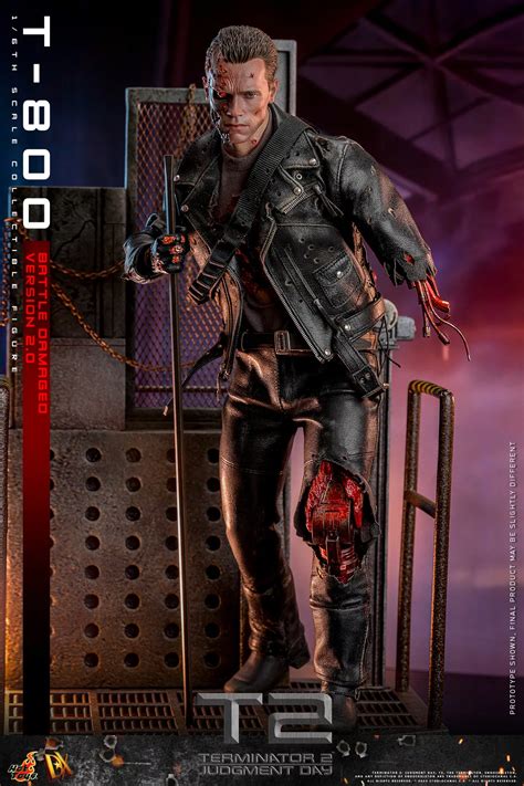 Hot Toys T Battle Damaged Ver Terminator Judgment Day Th Scale Dx