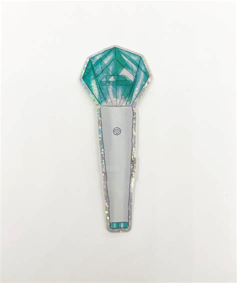 Shinee Lightstick Sticker Glitter Shating Star Kpop Sticker Etsy