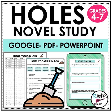 HOLES NOVEL STUDY - HOLES NOVEL UNIT - HOLES CHAPTER QUESTIONS - Rockin