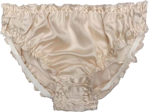 Farlenoyar Women Sexy Flouncing Silk Bikini Briefs Underwaer Soft Briefs At Amazon Womens