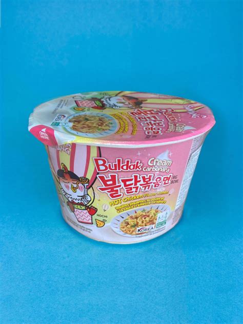 SAMYANG HOT CHICKEN FLAVOR RAMEN CREAM CARBONARA BIG BOWL Лапша со вкусом острой курицы с