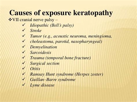 Exposure keratopathy