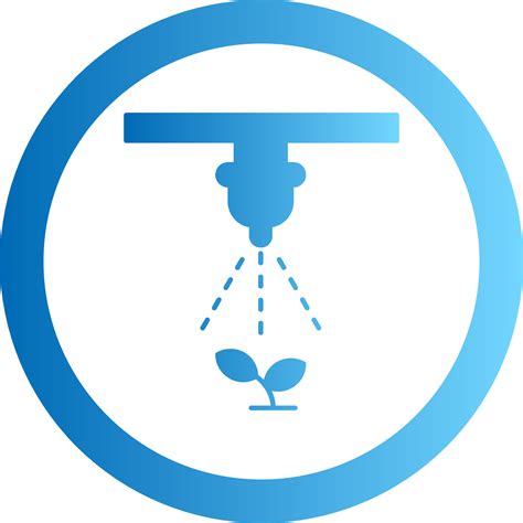 drip irrigation gradient circle icon  vector art  vecteezy