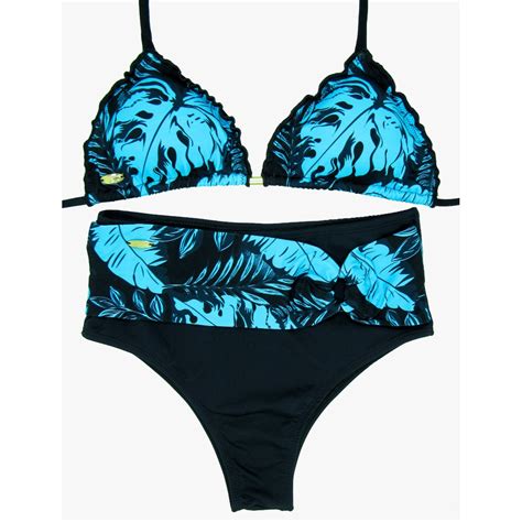 Biquíni Cortininha Calcinha Hot Pants De Cinto 2021 CR Shopee Brasil