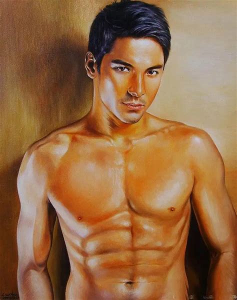 High Quality Portrait Oil Painting On Canvas Nude Male X In