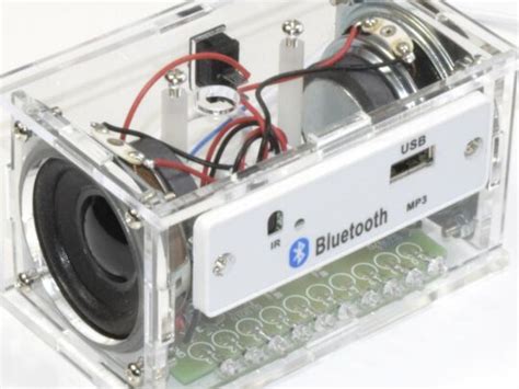 3W+3W DIY Bluetooth Speaker Kit With Acrylic Enclosure