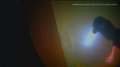sauk centre house fire rescue captured  police officers bodycam