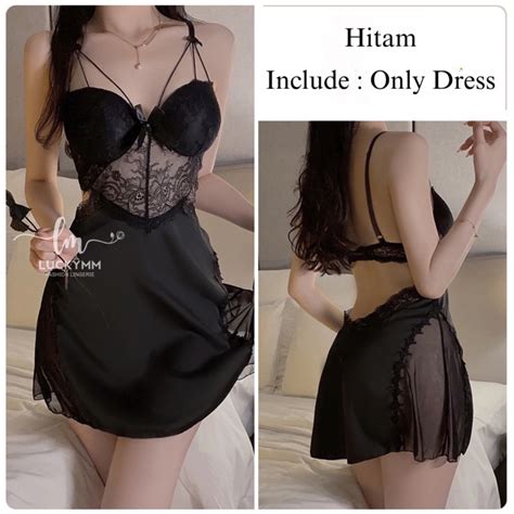 Jual Sexy Lingerie Satin Baju Tidur Sexy Wanita Lingerie Cup Bra Baju Tidur Wanita Lingerie