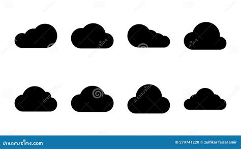 Icono De Nube Icono De Vector De Nube Ilustración del Vector