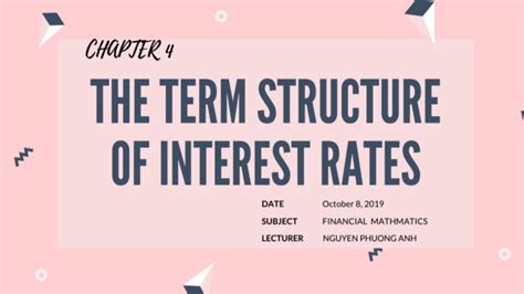 term structure  interest rates
