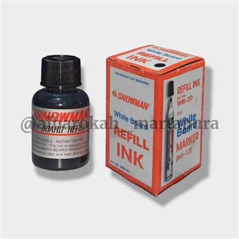 Jual TAB 1 Pcs Snowman White Board Refill Ink WBI 20 Tinta Isi