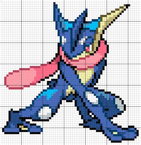 greninja pokemon pixel art pattern artofit