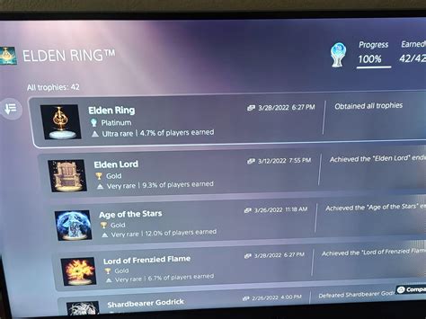 Easiest souls game Platinum... : r/Eldenring
