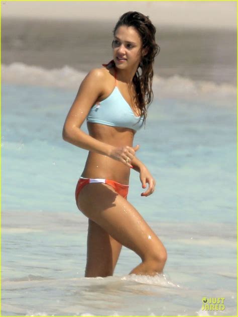 Jessica Alba St Barts Bikini Babe With Shirtless Cash Warren Photo