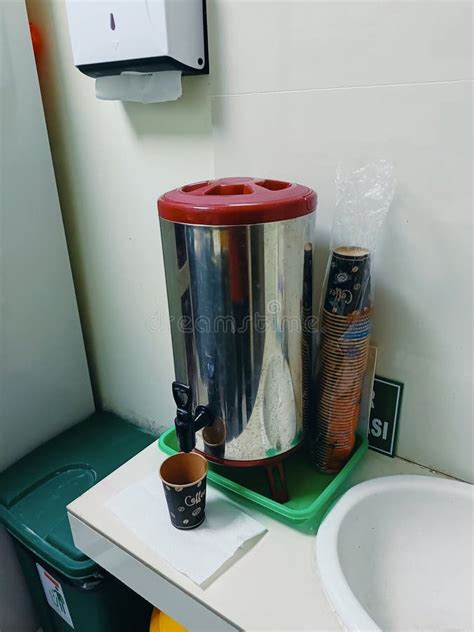 The Ready Hot Coffe With Paper Cup Stock Image Image Of Paper Coffe