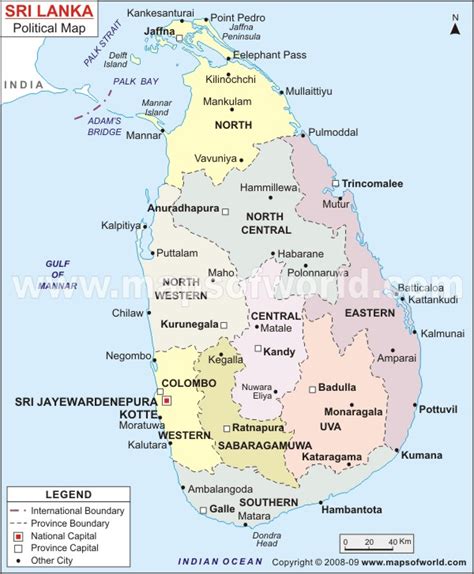 colombo map sri lanka