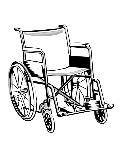 Wheelchair Draw ~ Wheelchair Drawing Drawings Vector Drawn Reference ...