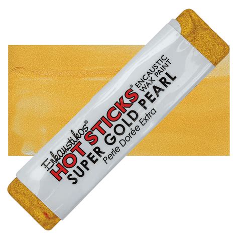Enkaustikos Hot Sticks Encaustic Paint Super Gold Pearl Ml Stick Blick Art Materials