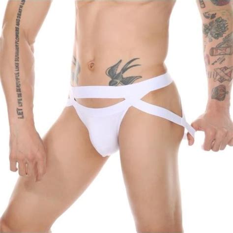 Lingerie Sexy Homme Boxer Blanc Respirant Et Confortable En Coton De Couleur Unie Boxer Blanc