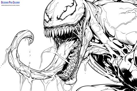 Desenhos Para Colorir Do Venom - 9